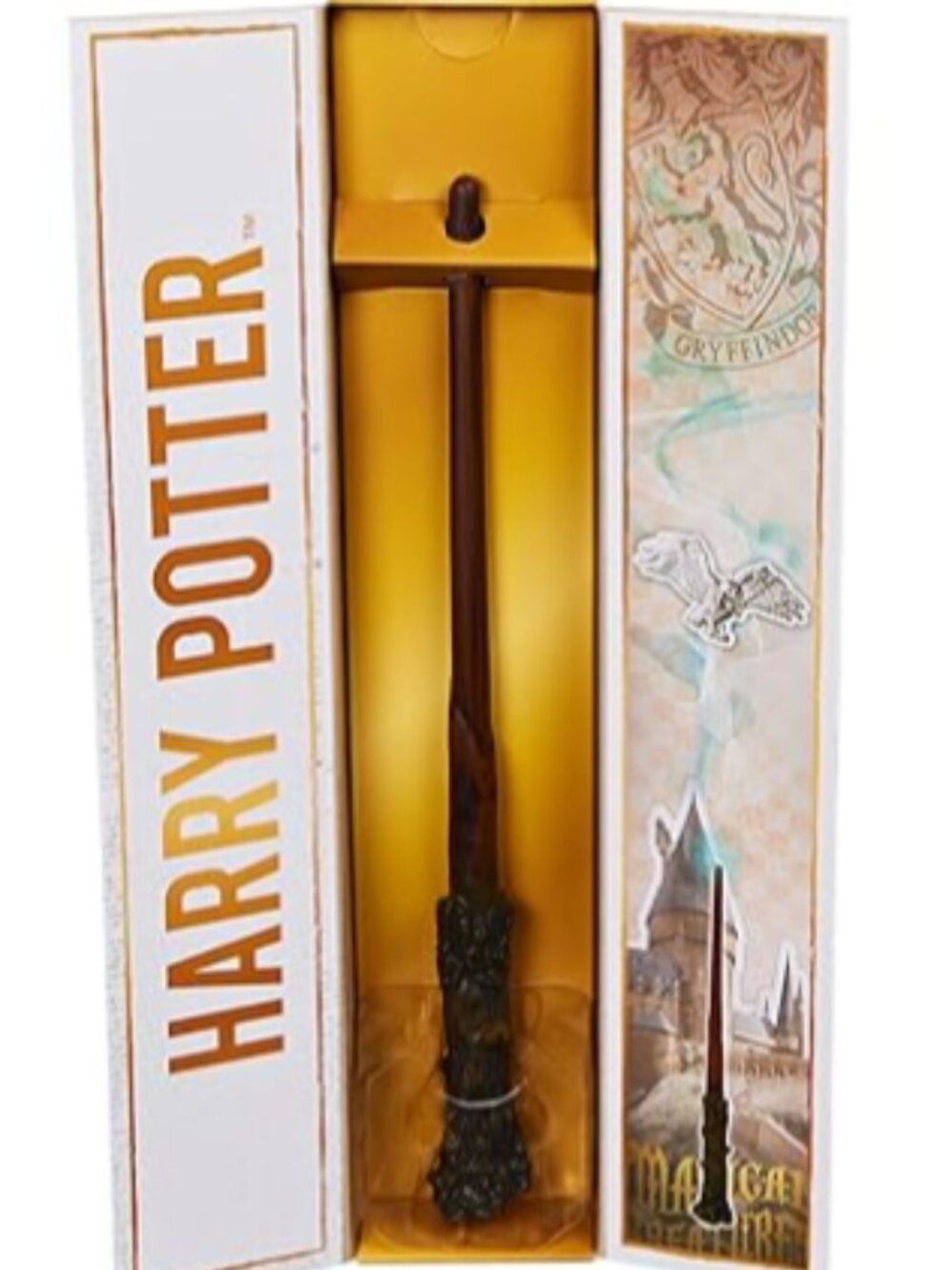 NEW 12-inch Harry Potter Wand w/ Stand & Die-cast Icon, Magical Creatures Series